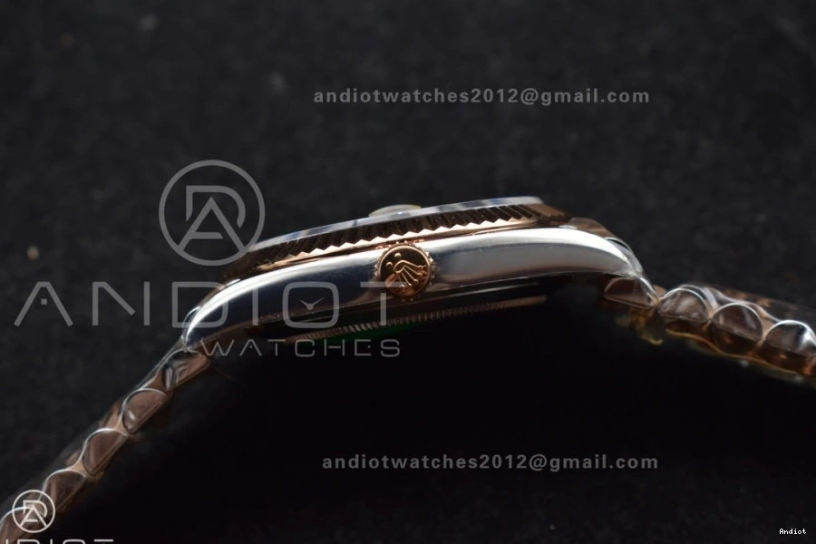Roman 126333 DateJust 41 ARF Gray Best Dial SS 904L Weight) 1:1 RG Green SS Jubilee on Bracelet (Gain SH3235 Steel Edition RG 0501